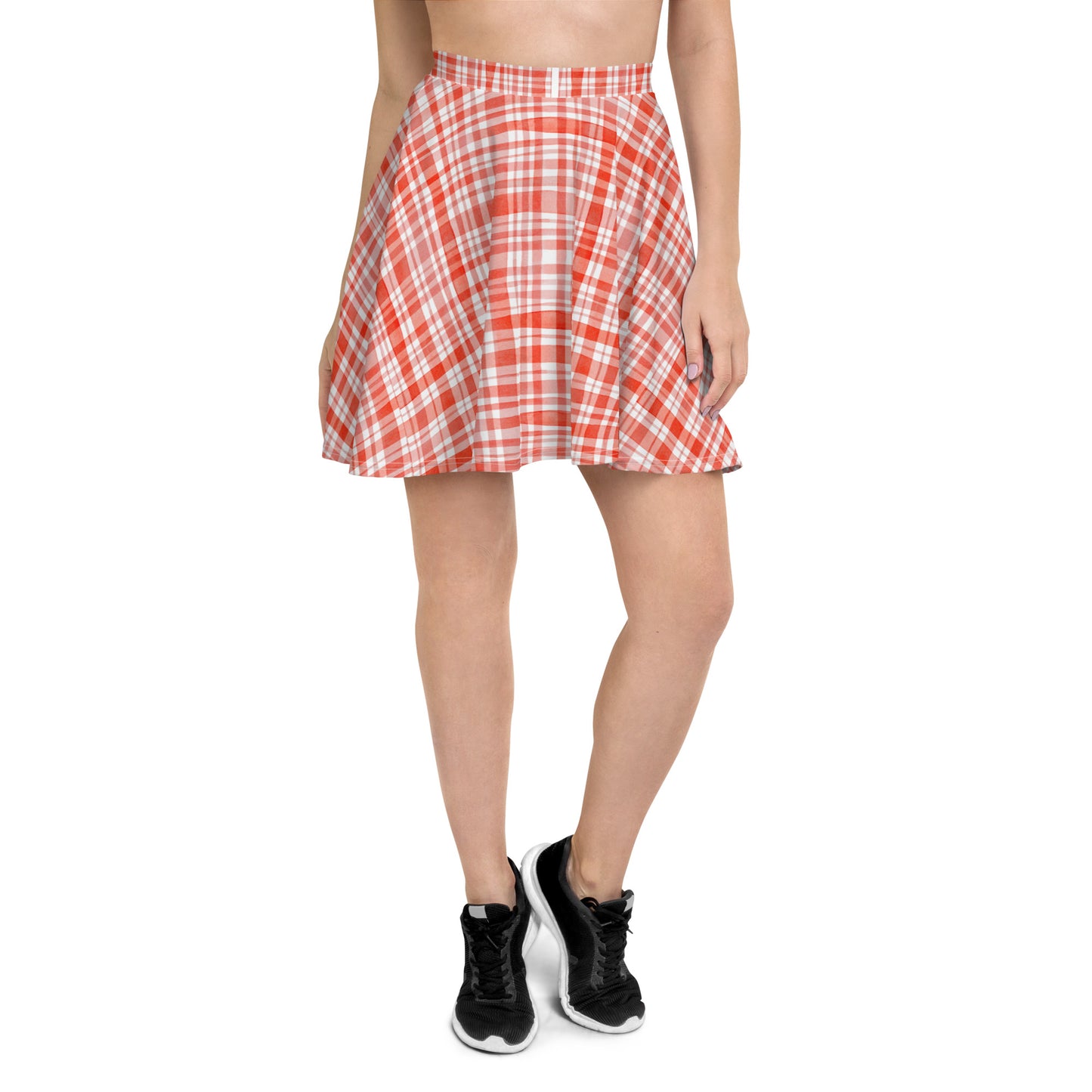 Red Gingham Skater Skirt