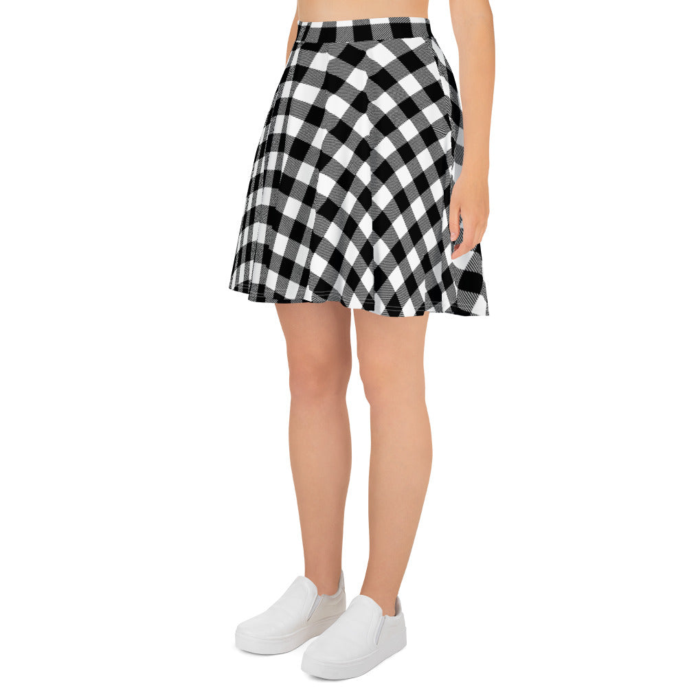 Gingham Skater Skirt