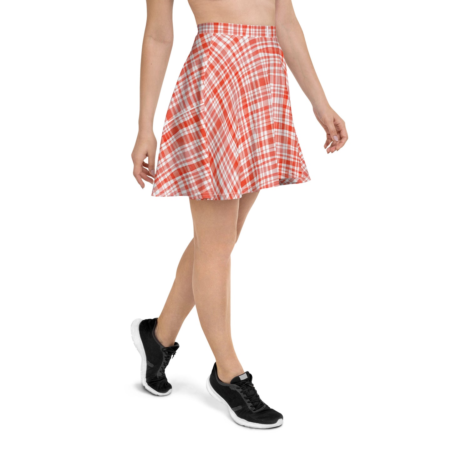 Red Gingham Skater Skirt