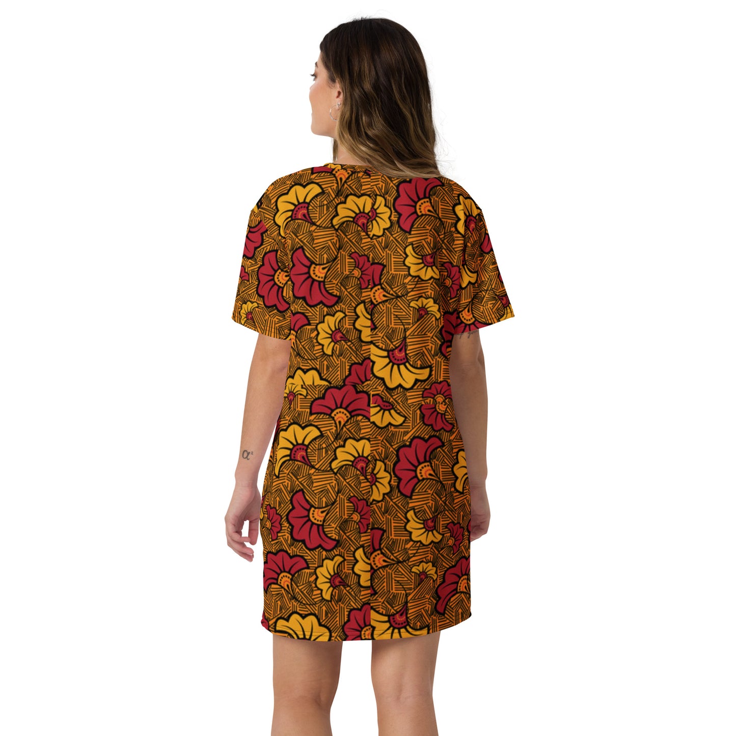 Ankara T-shirt dress