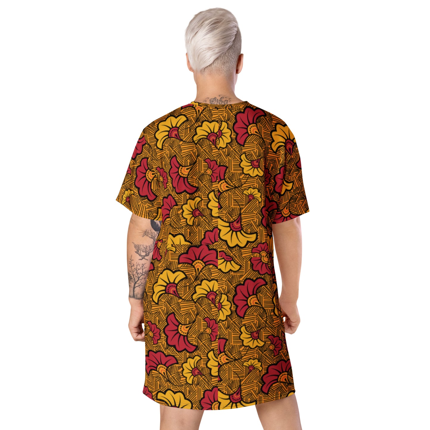 Ankara T-shirt dress