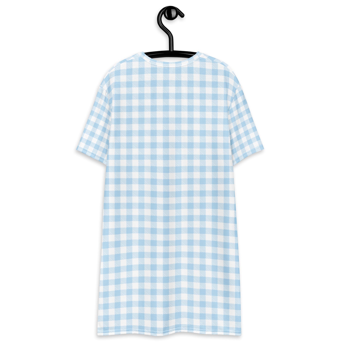 Blue Gingham T-shirt dress