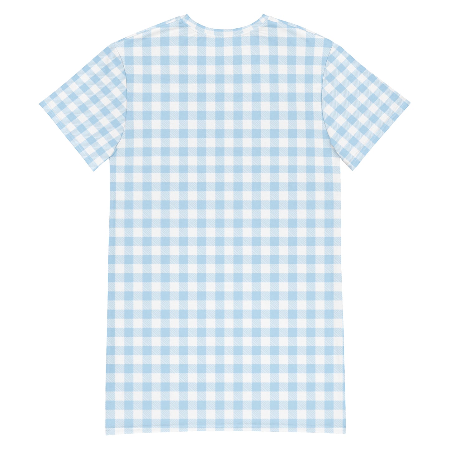 Blue Gingham T-shirt dress