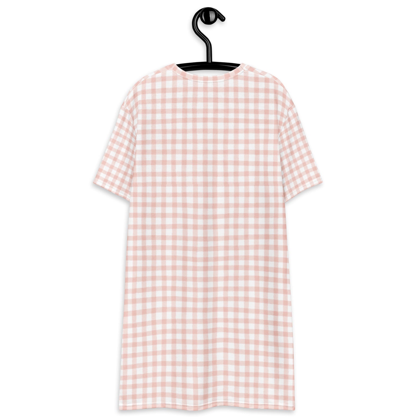 Pink Gingham T-shirt dress