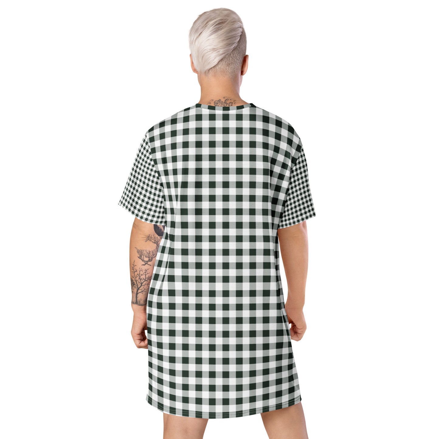 Gingham T-shirt Dress