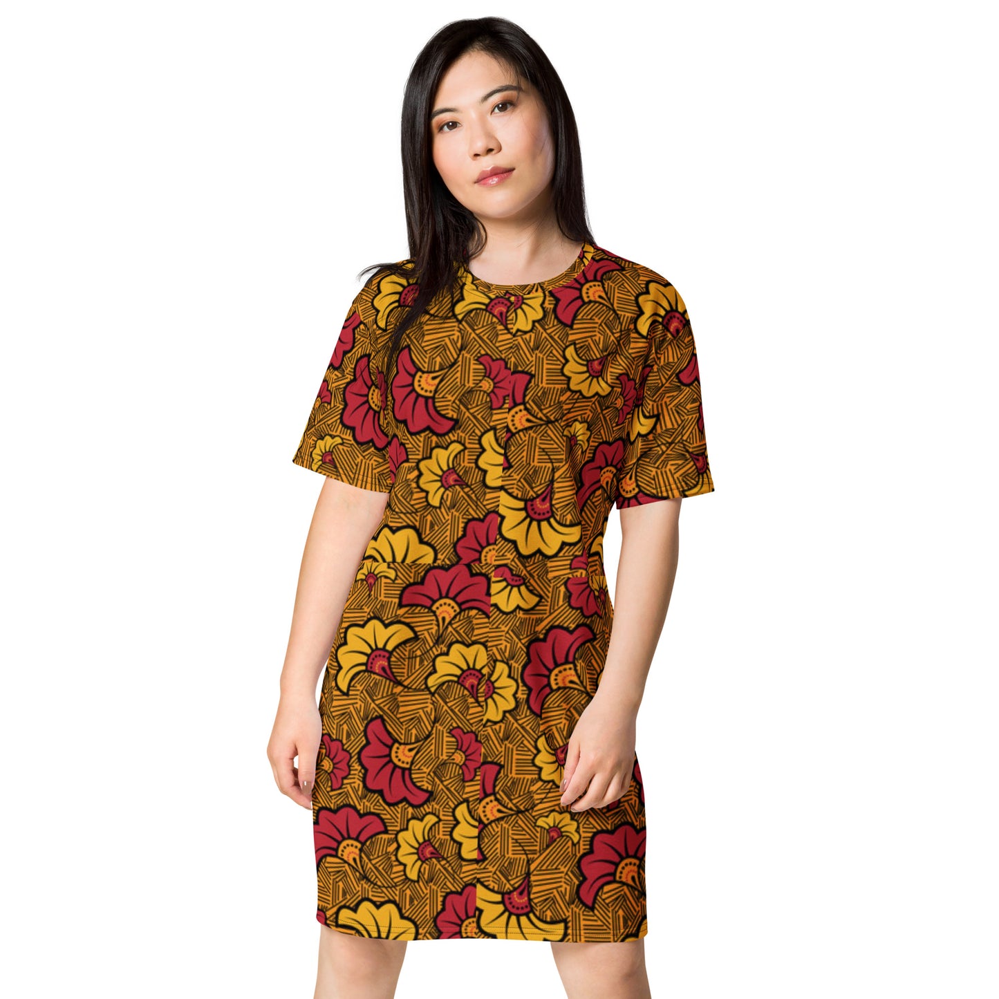 Ankara T-shirt dress