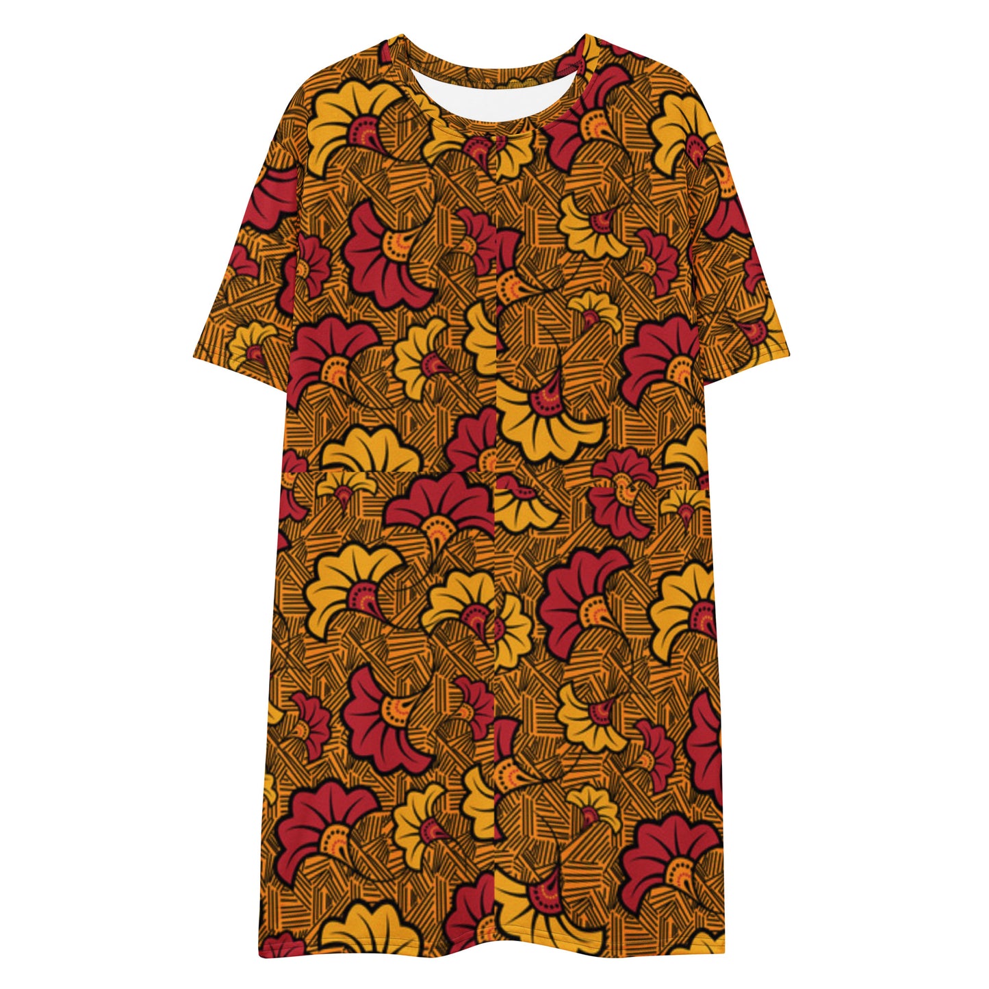 Ankara T-shirt dress