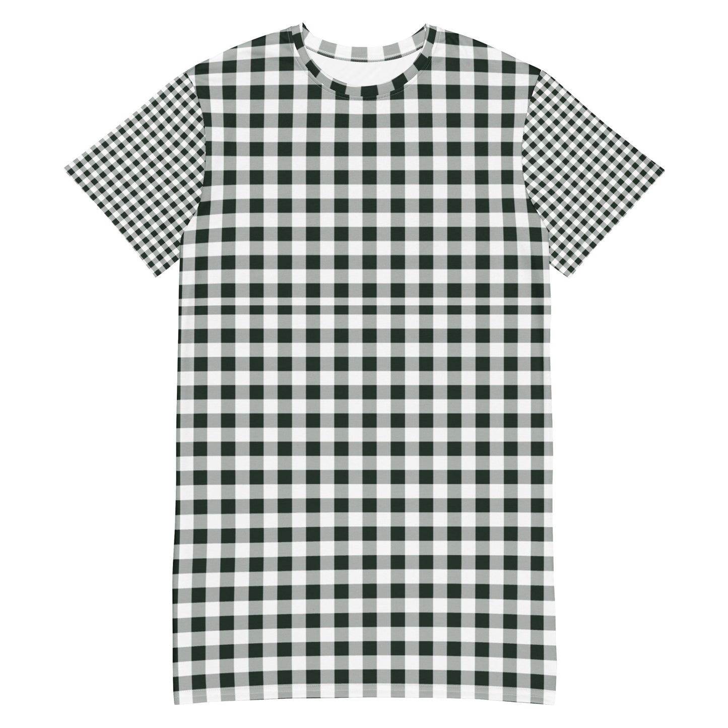 Gingham T-shirt Dress