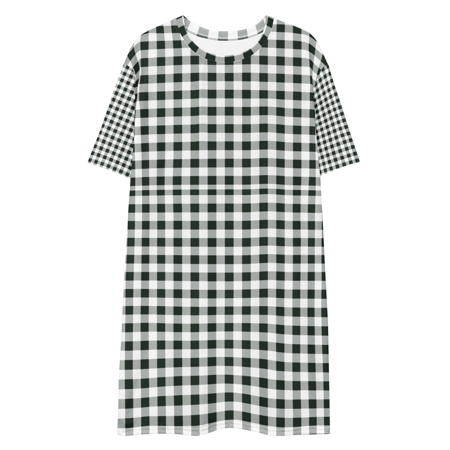 Gingham T-shirt Dress