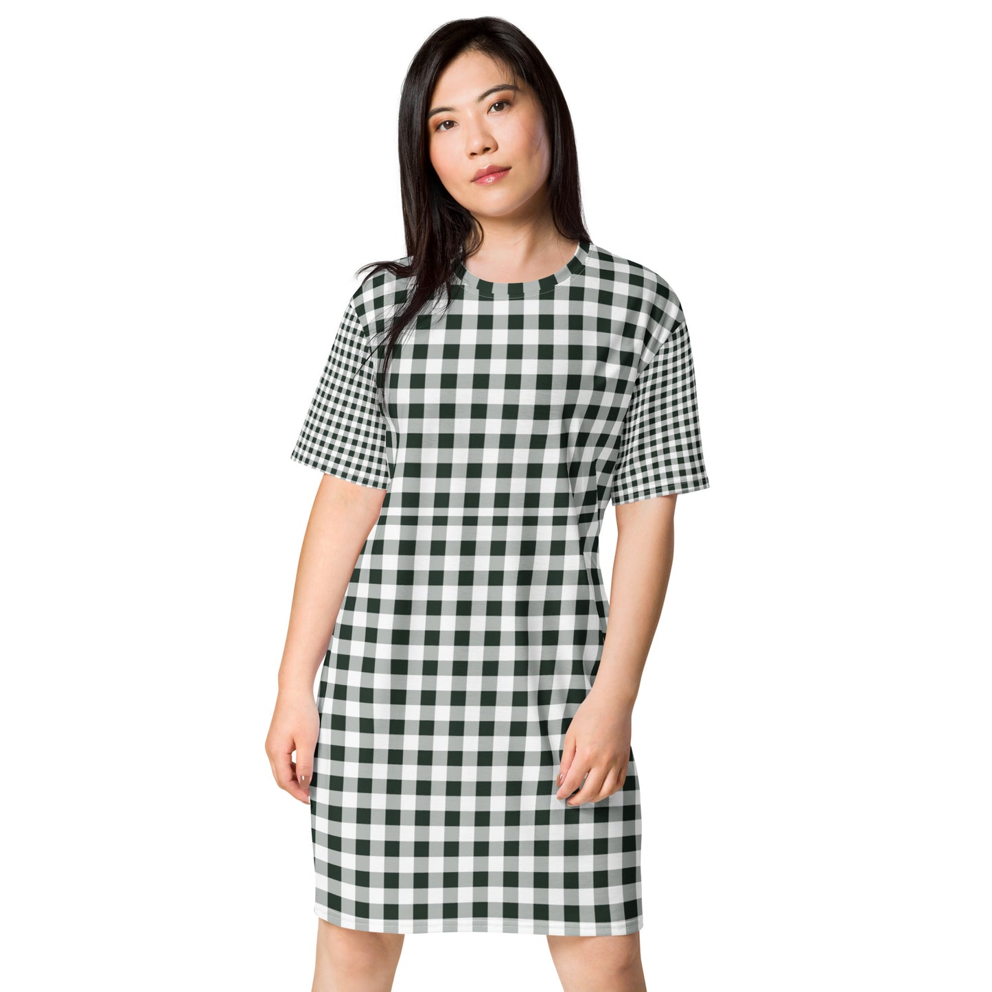 Gingham T-shirt Dress