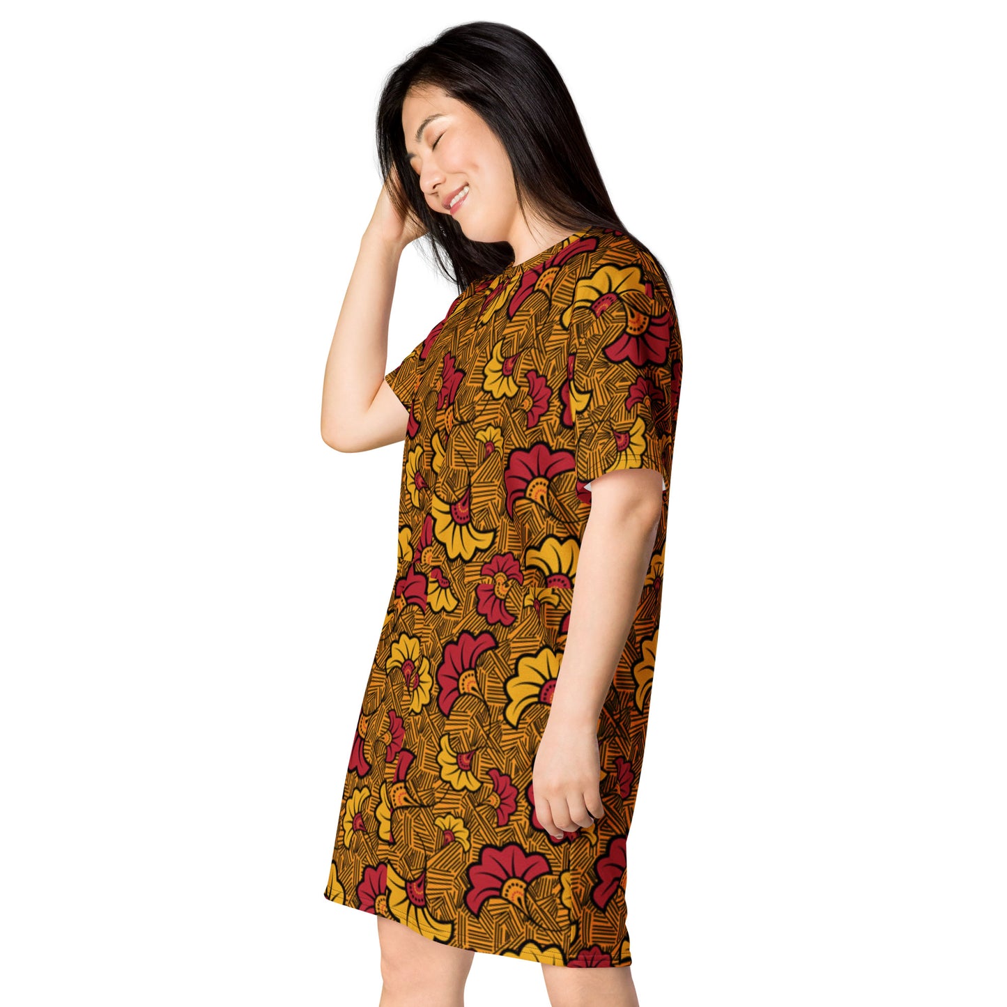 Ankara T-shirt dress