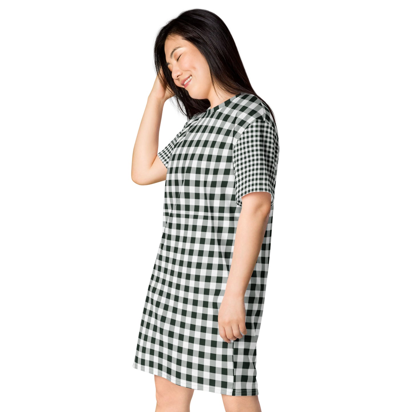 Gingham T-shirt Dress