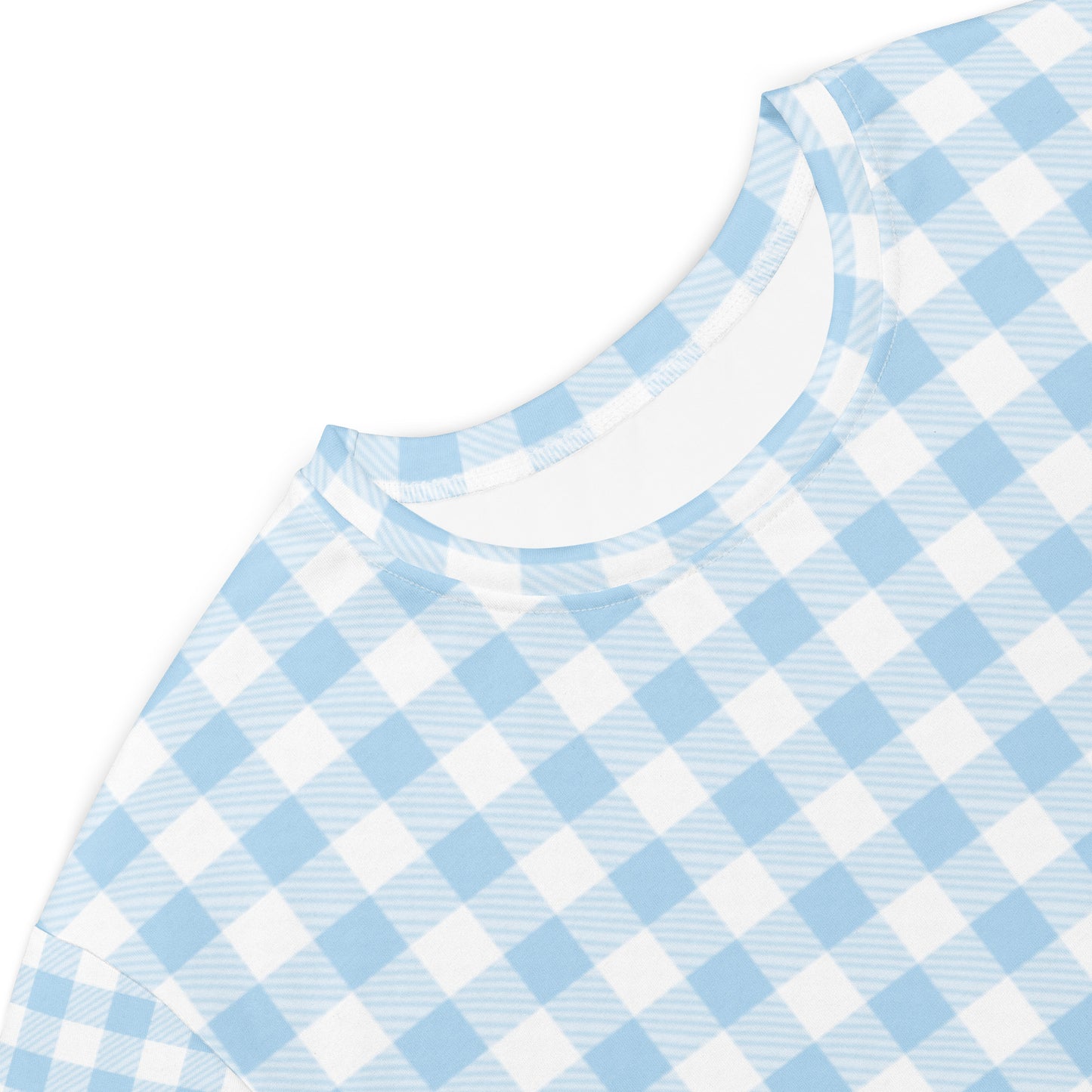 Blue Gingham T-shirt dress