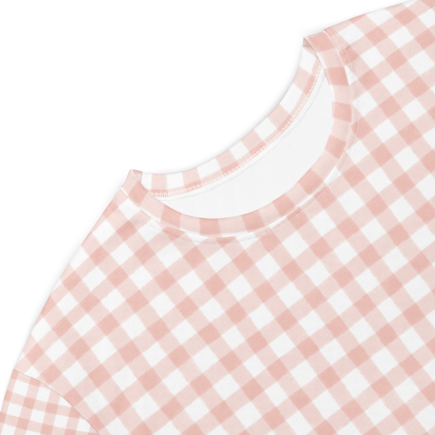 Pink Gingham T-shirt dress