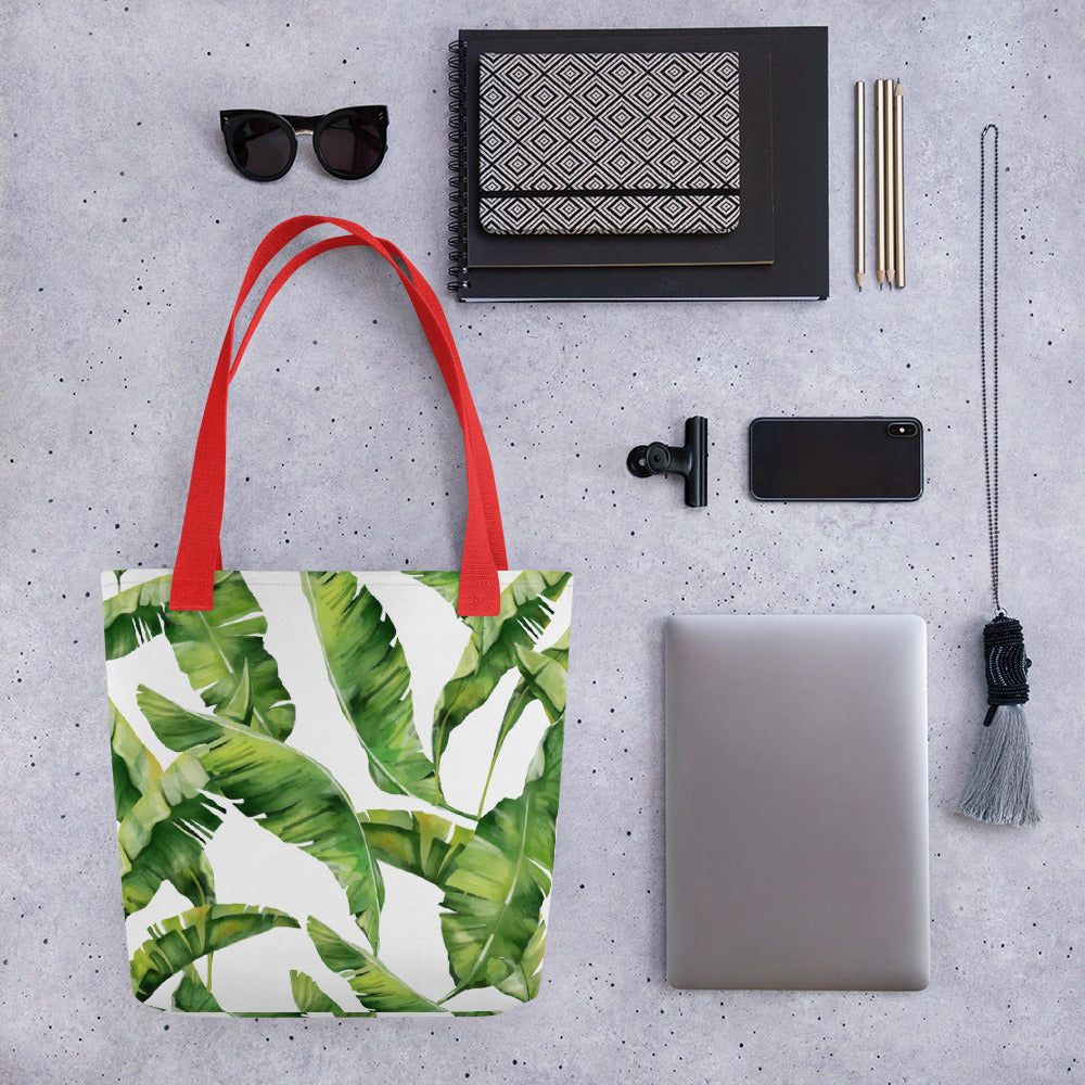 Banana Leaves Print Tote bag