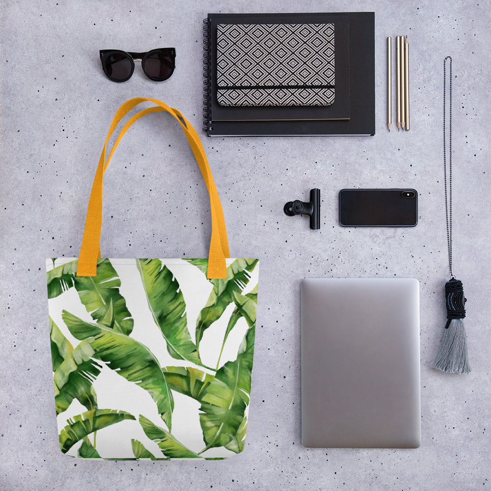 Banana Leaves Print Tote bag