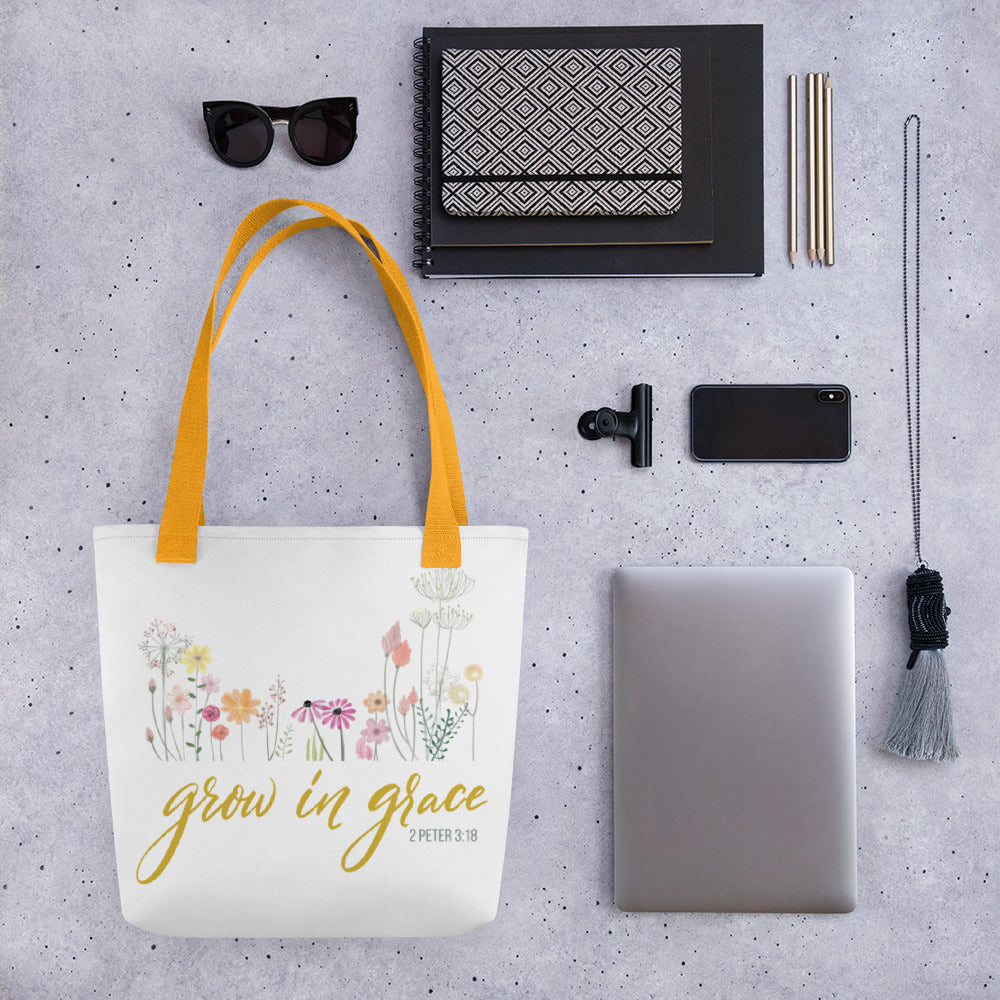 Grow In Grace Tote bag