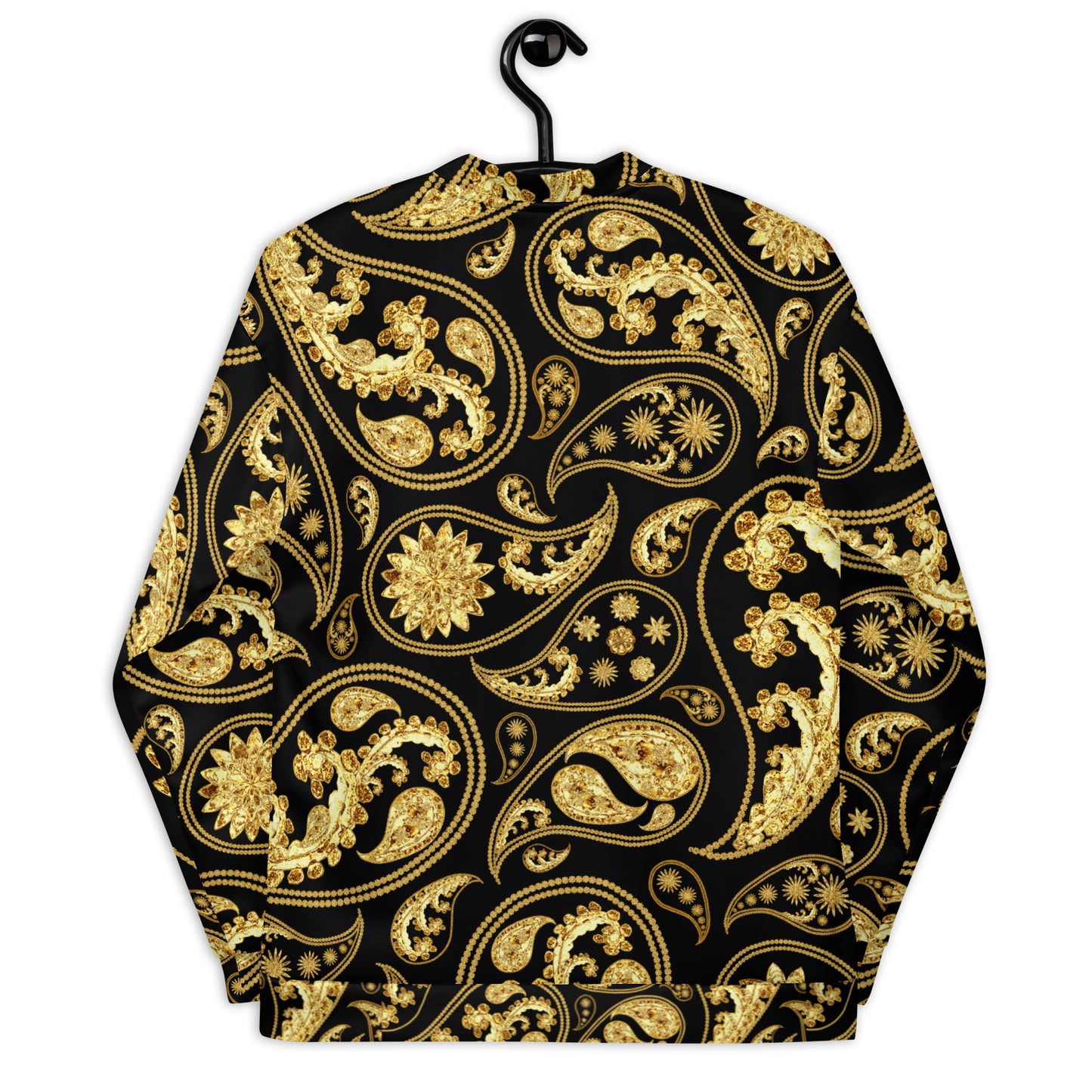 Black Paisley Unisex Bomber Jacket