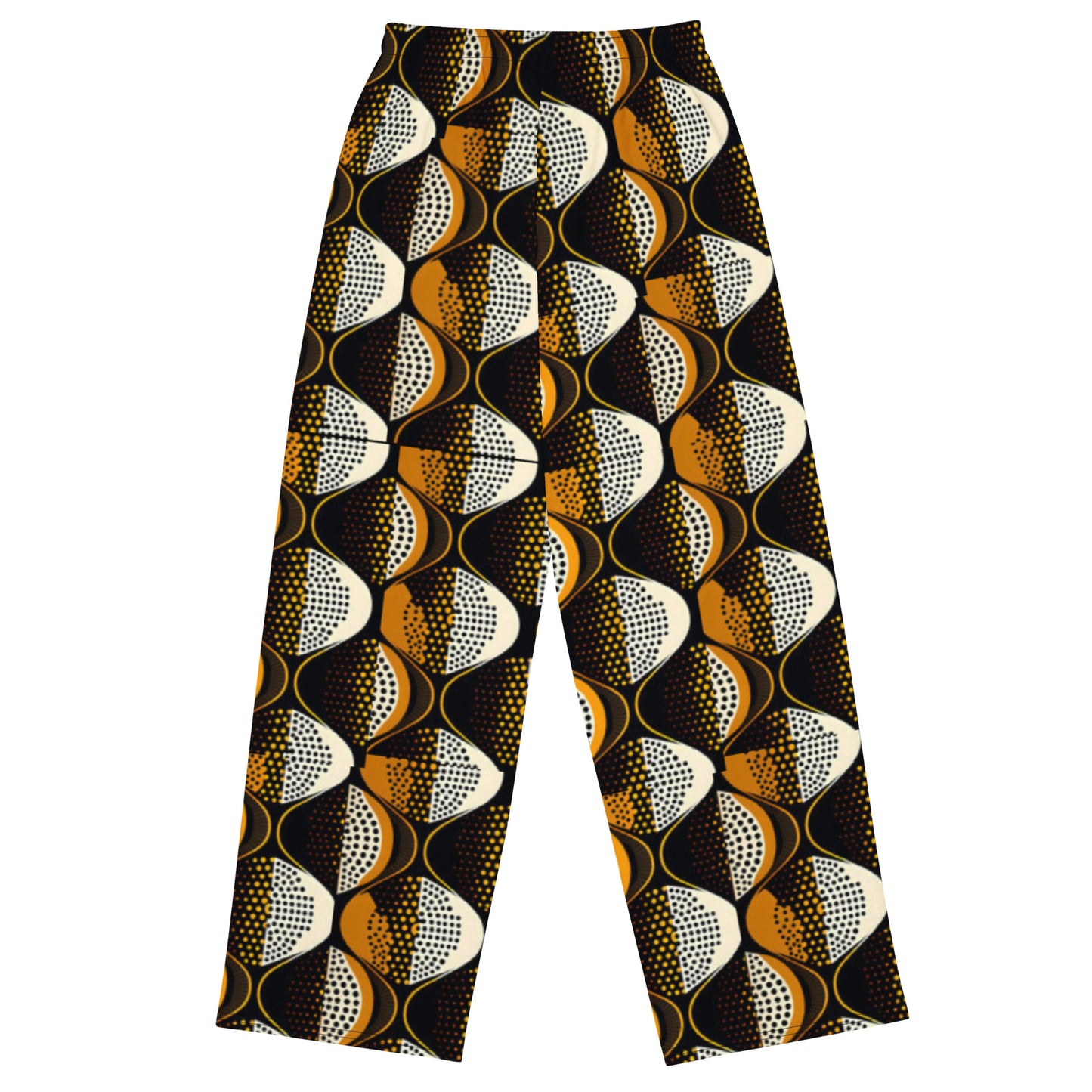 Ankara Brown Unisex Wide-Leg Pants