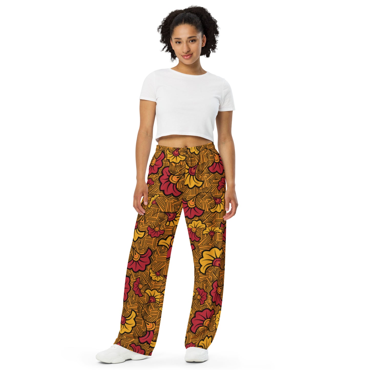 Ankara Unisex Wide-Leg Pants