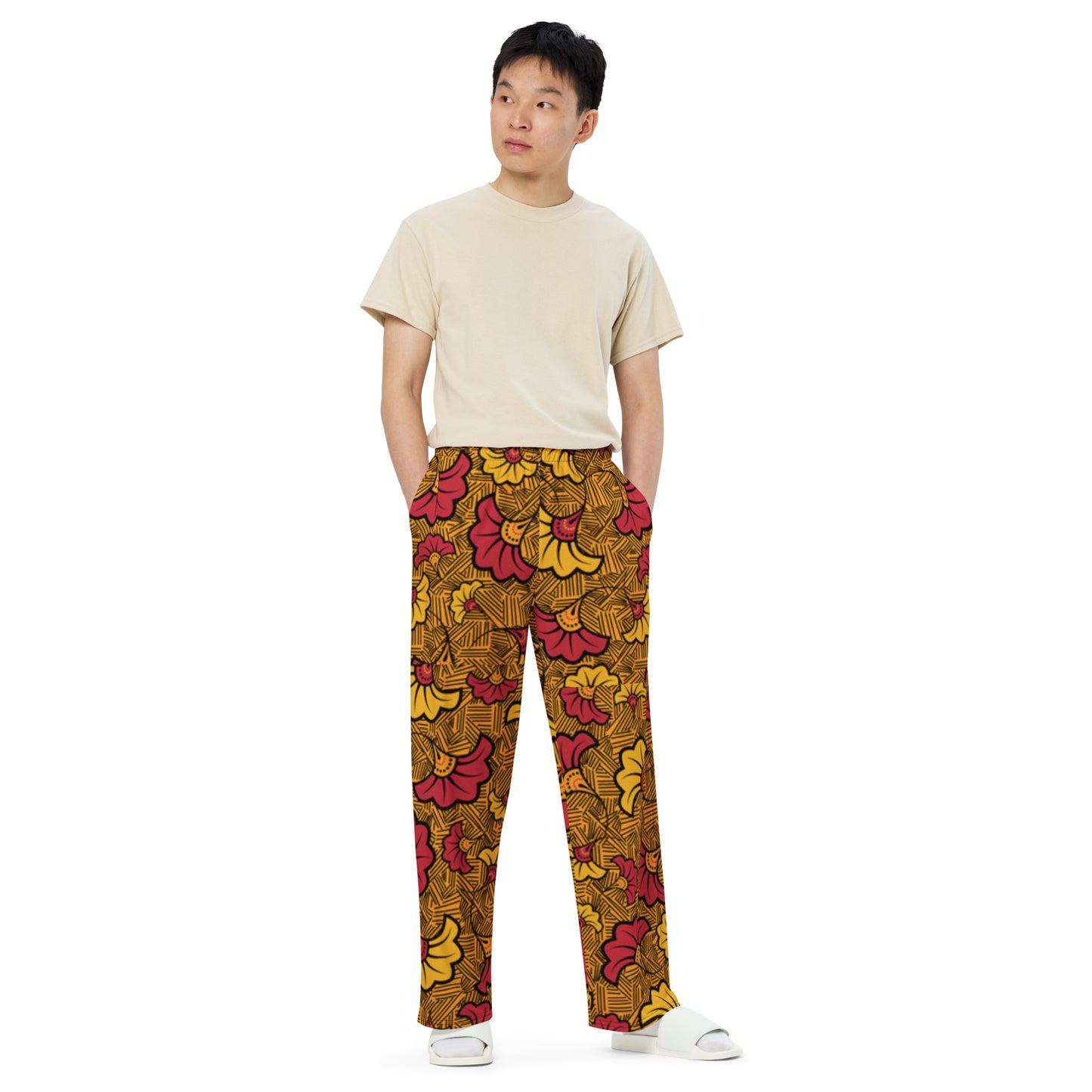 Ankara Unisex Wide-Leg Pants