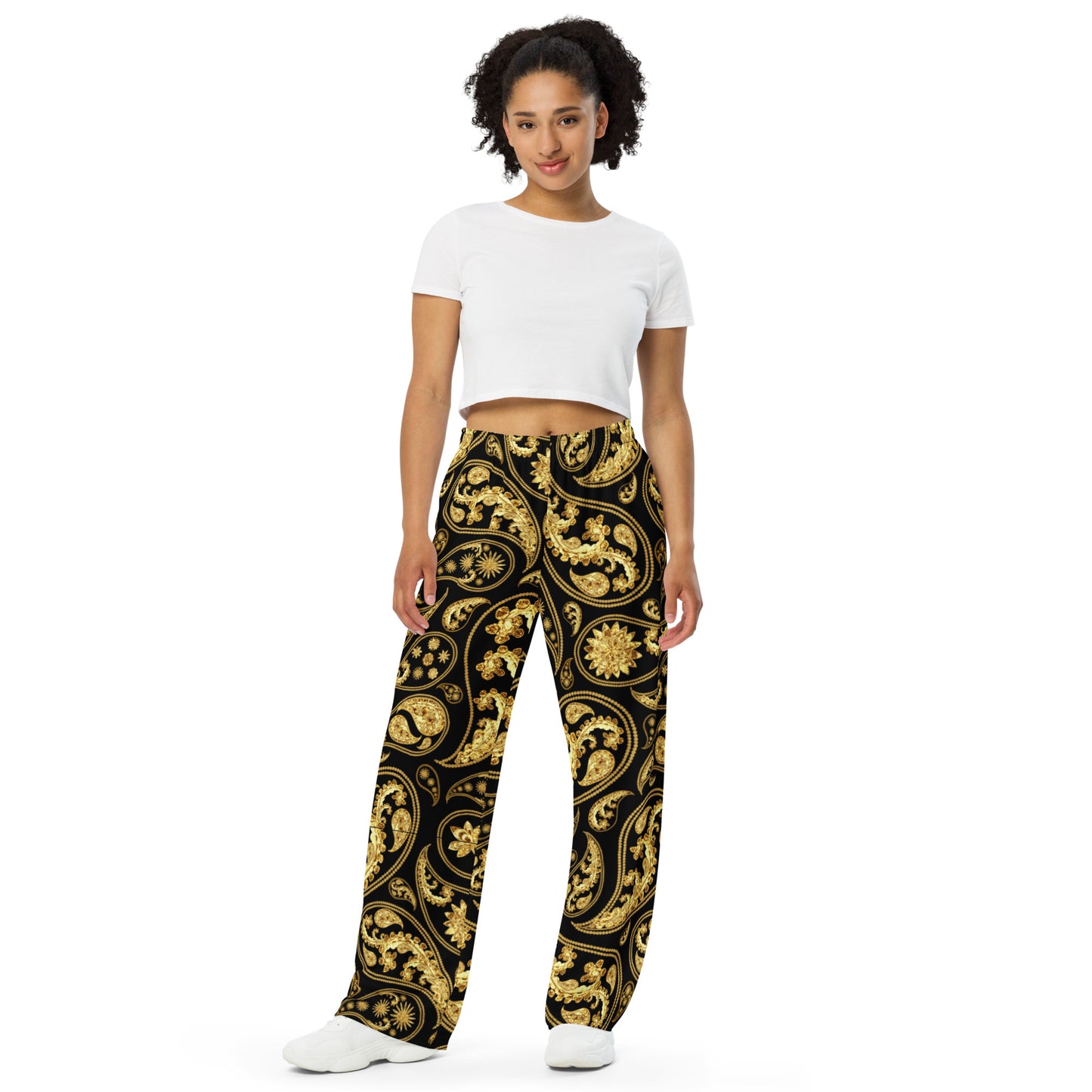 Black Paisley Pants