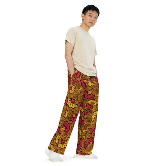 Ankara Unisex Wide-Leg Pants