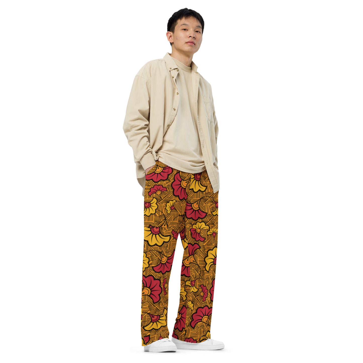 Ankara Unisex Wide-Leg Pants