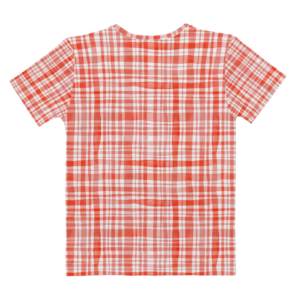 Red Gingham Women's T-shirt