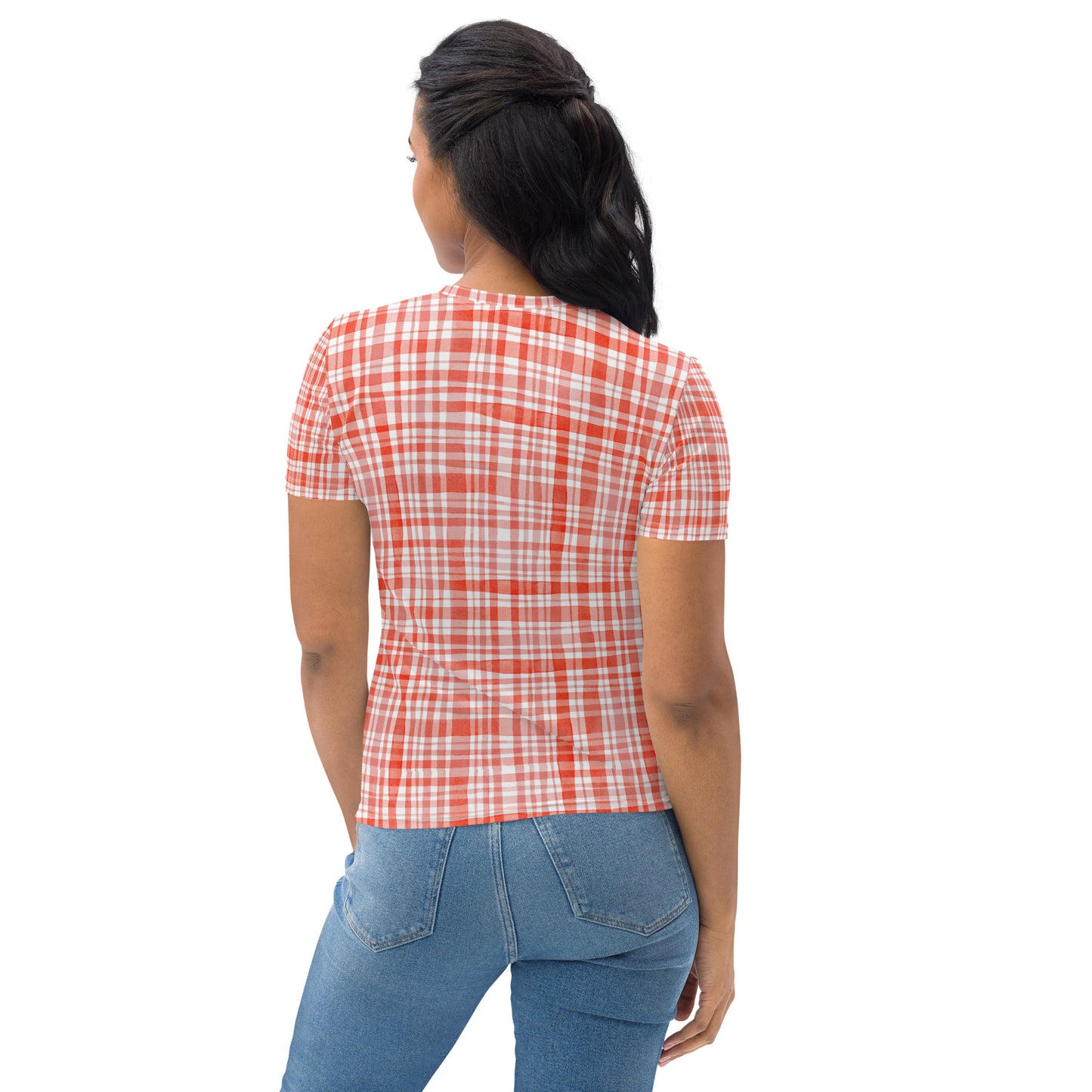 Red Gingham Women's T-shirt