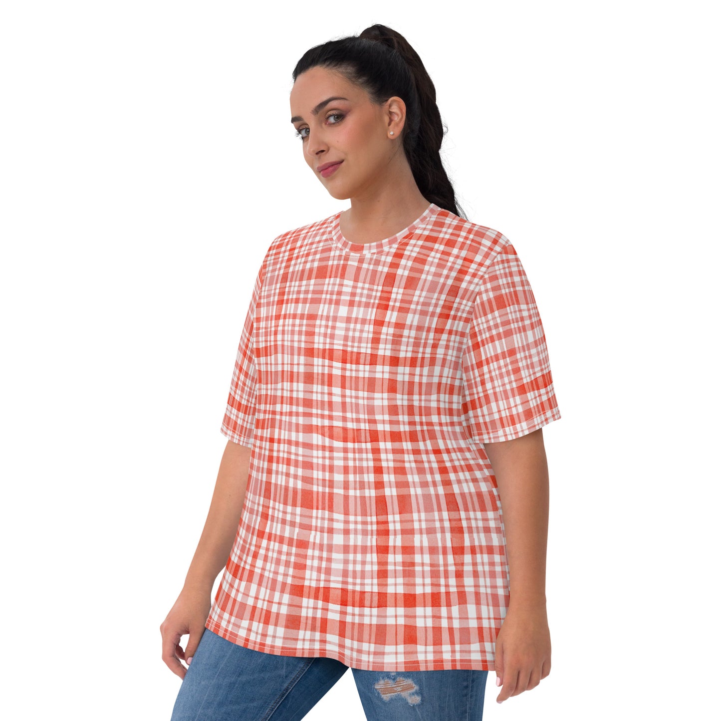 Red Gingham Women's T-shirt