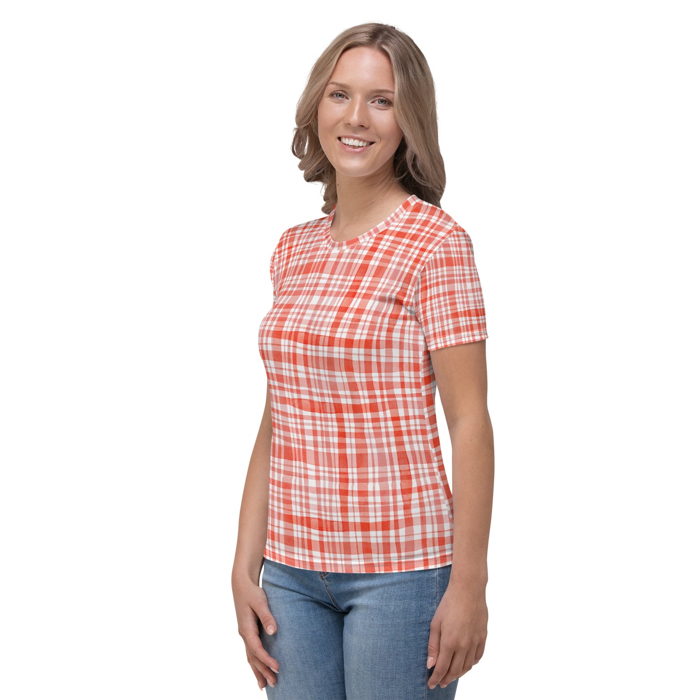 Red Gingham Women's T-shirt