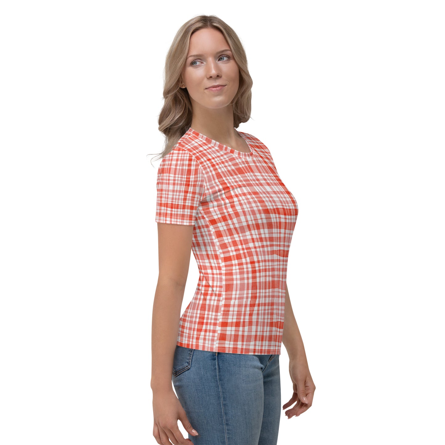 Red Gingham Women's T-shirt