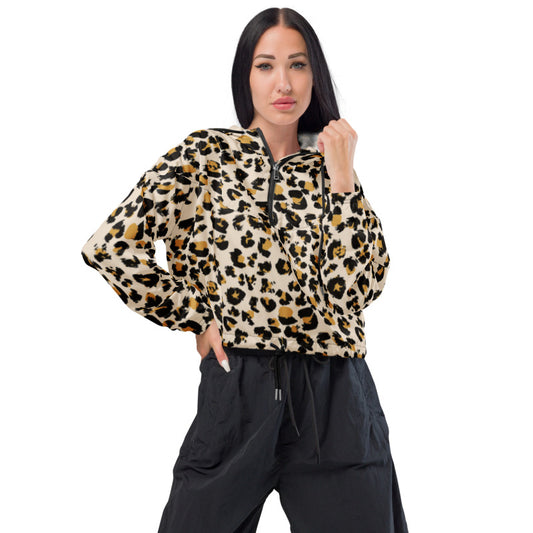 Leopard Women’s Cropped Windbreaker