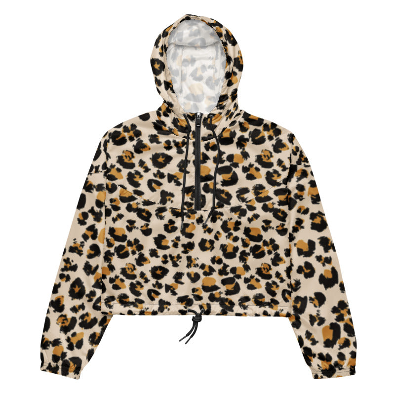 Leopard Women’s Cropped Windbreaker