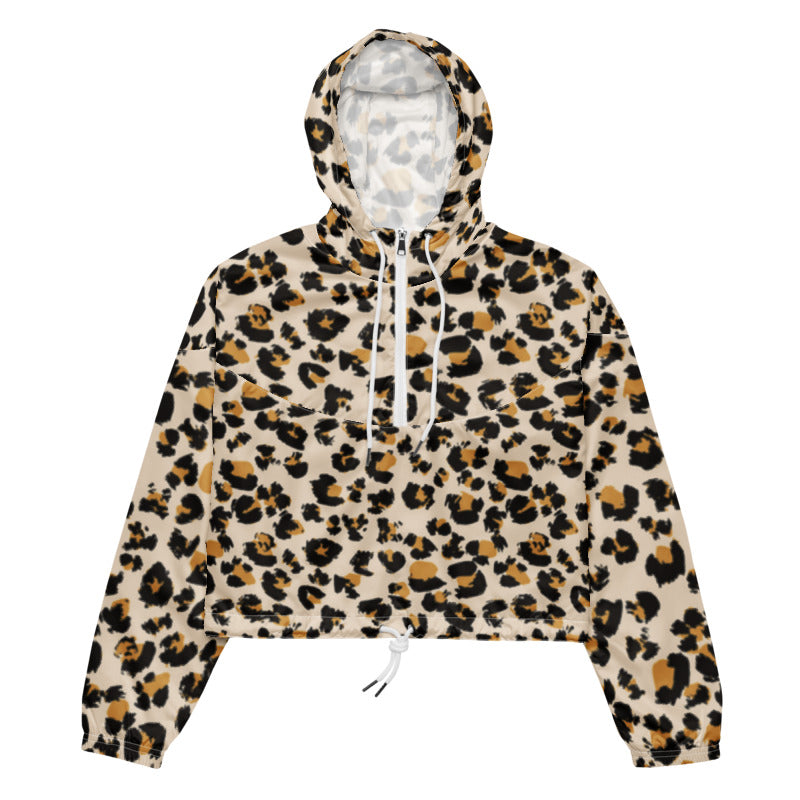 Leopard Women’s Cropped Windbreaker