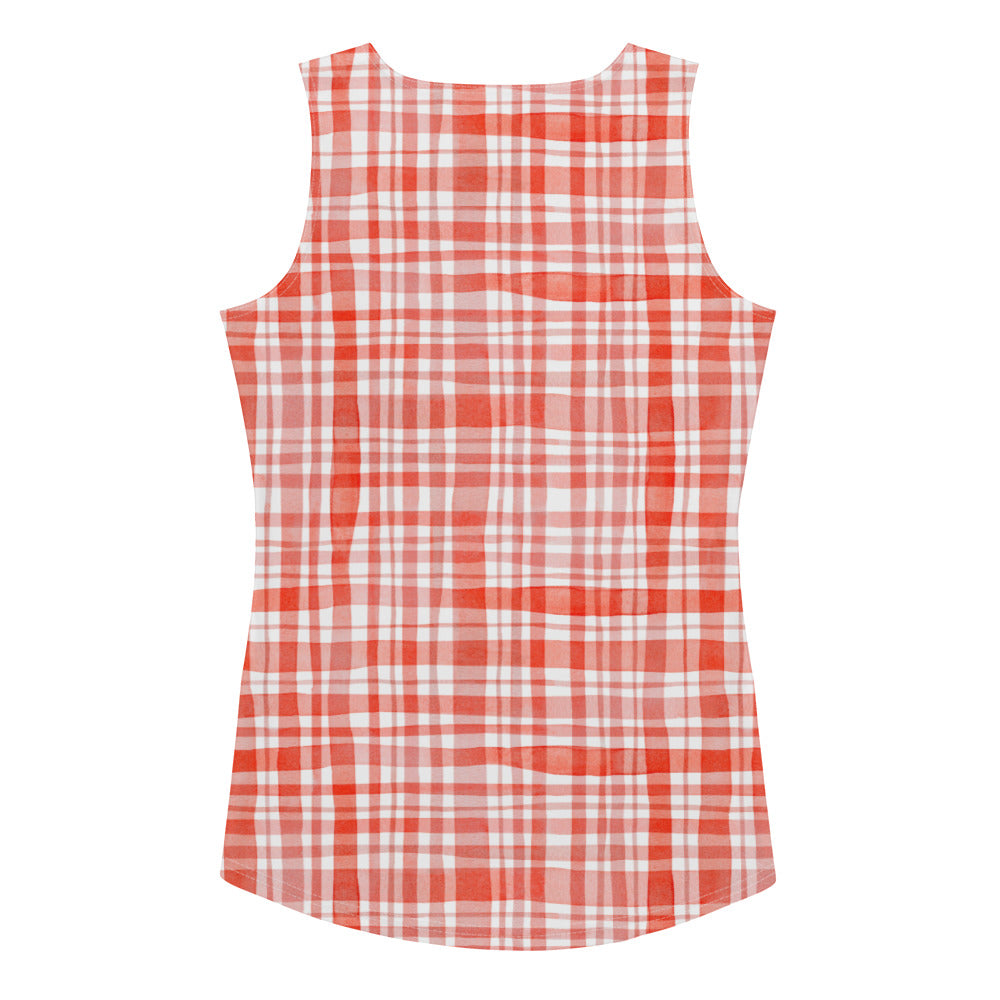 Red Gingham Tank Top