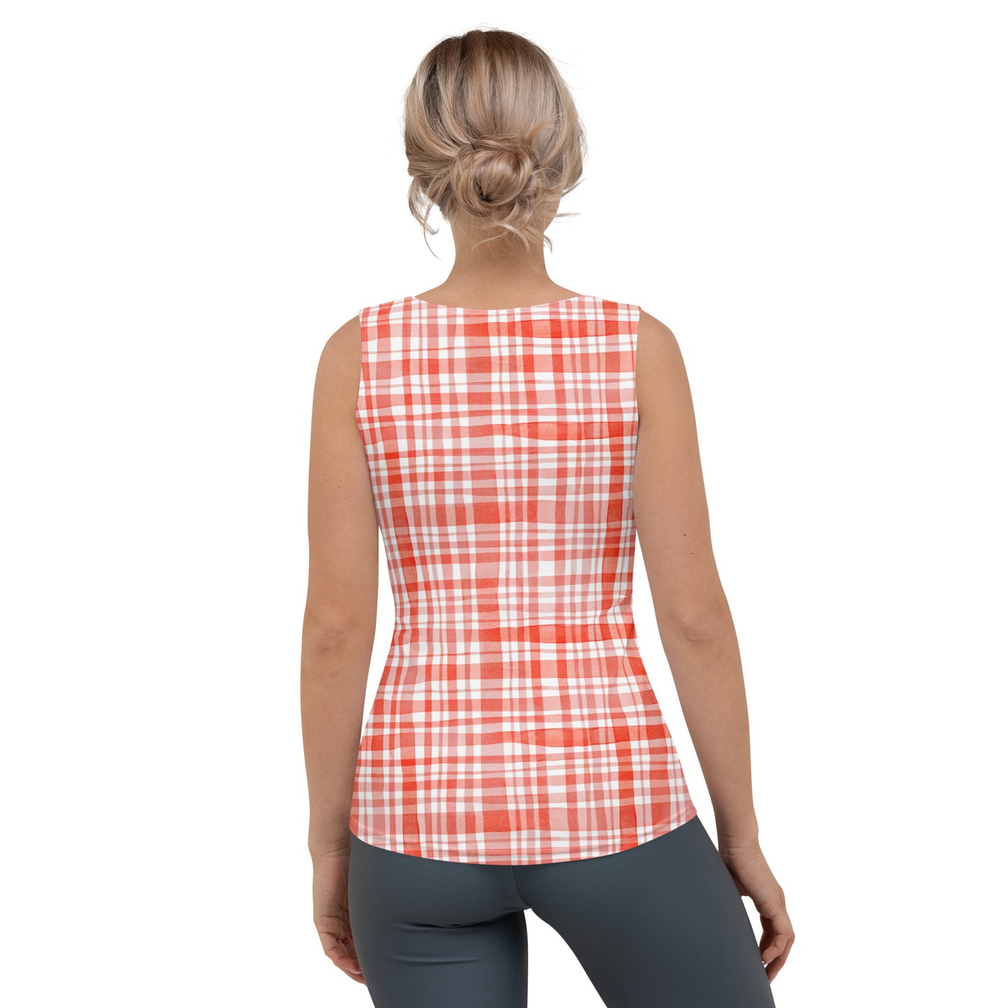 Red Gingham Tank Top