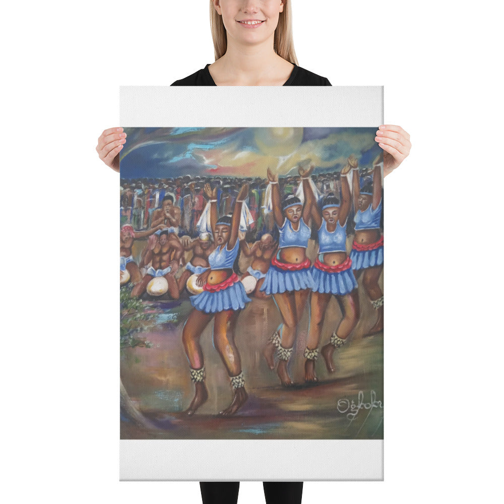 Canvas Print of Oil Painting 'Africa'