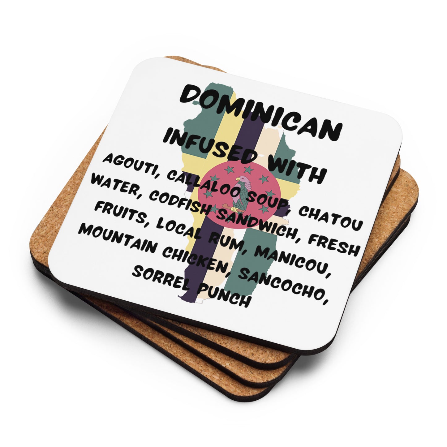 Dominican Cork-back coaster
