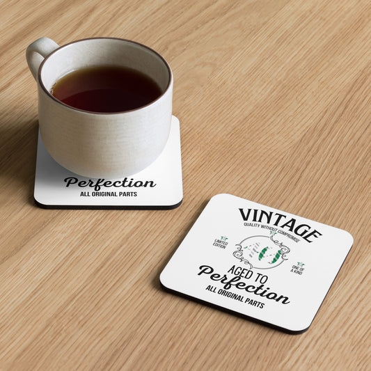 Personalised Nigerian Vintage Milestone Cork-Back Coaster