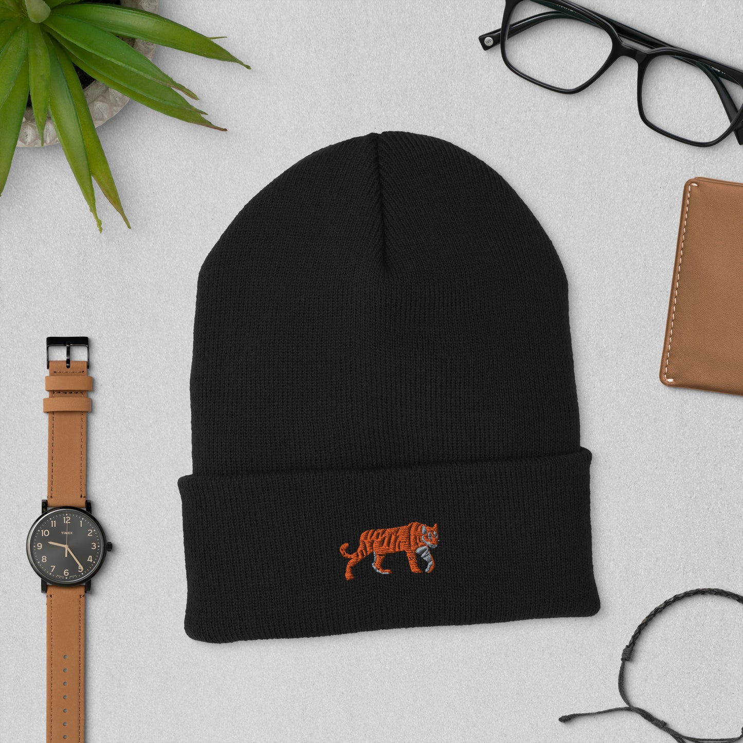 Tiger Cuffed Beanie