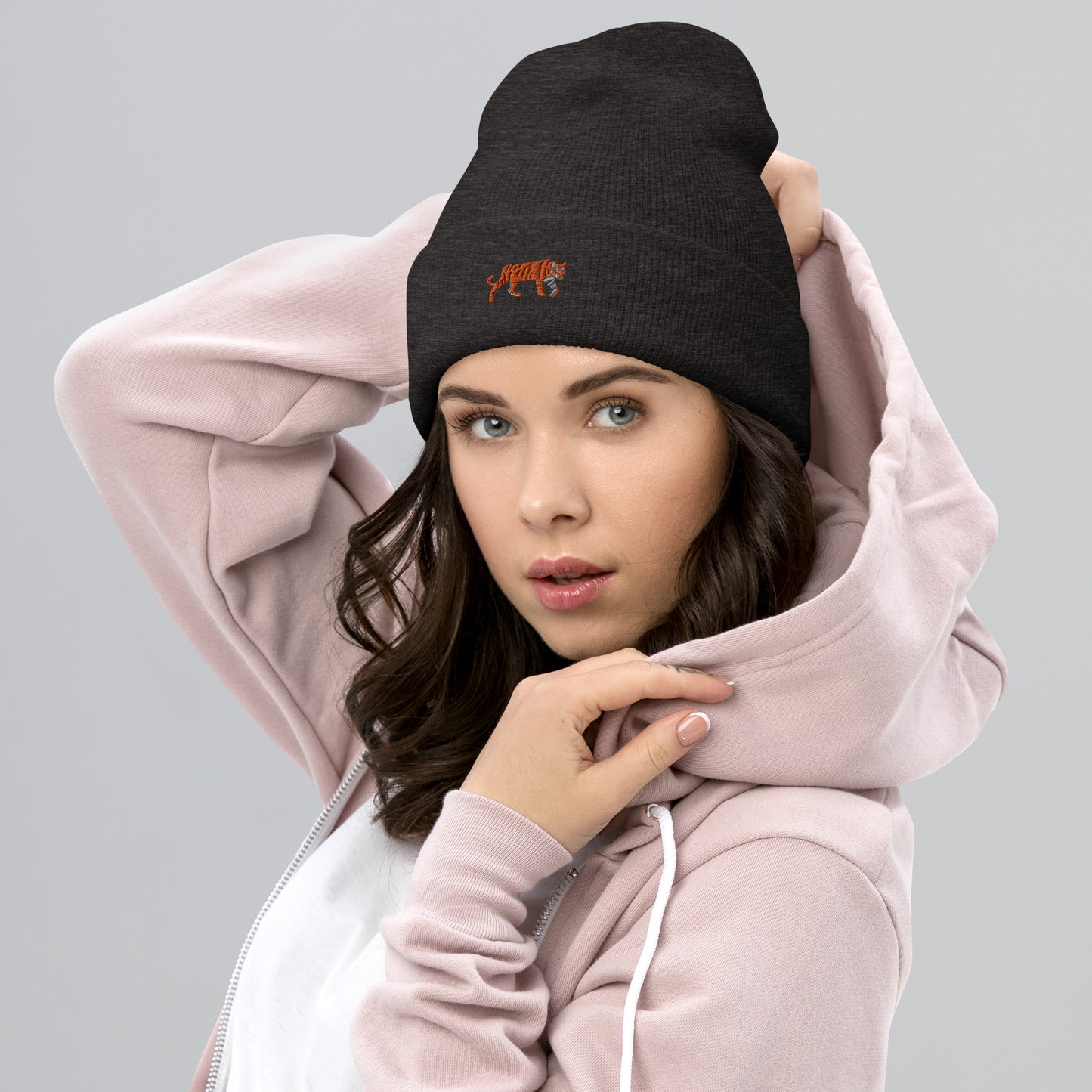 Tiger Cuffed Beanie