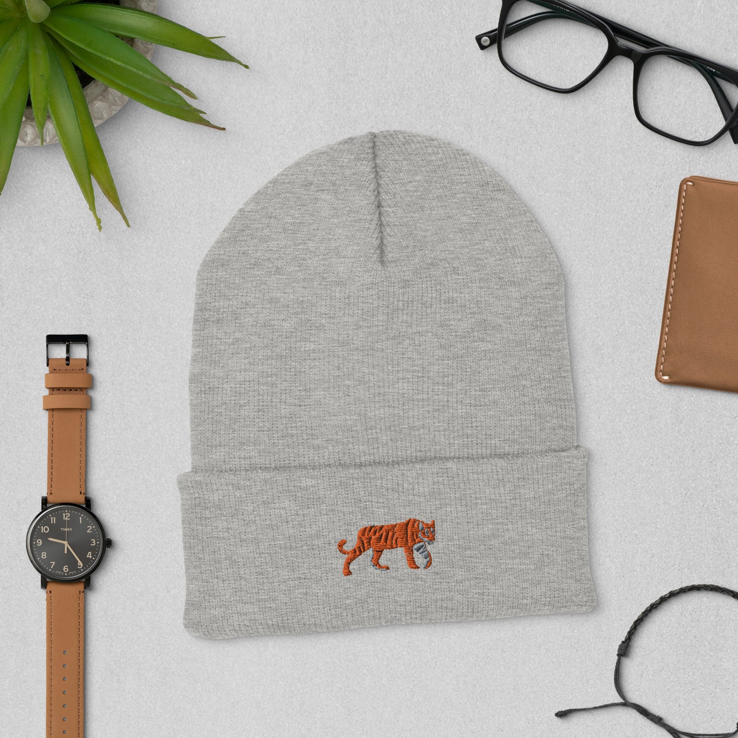 Tiger Cuffed Beanie