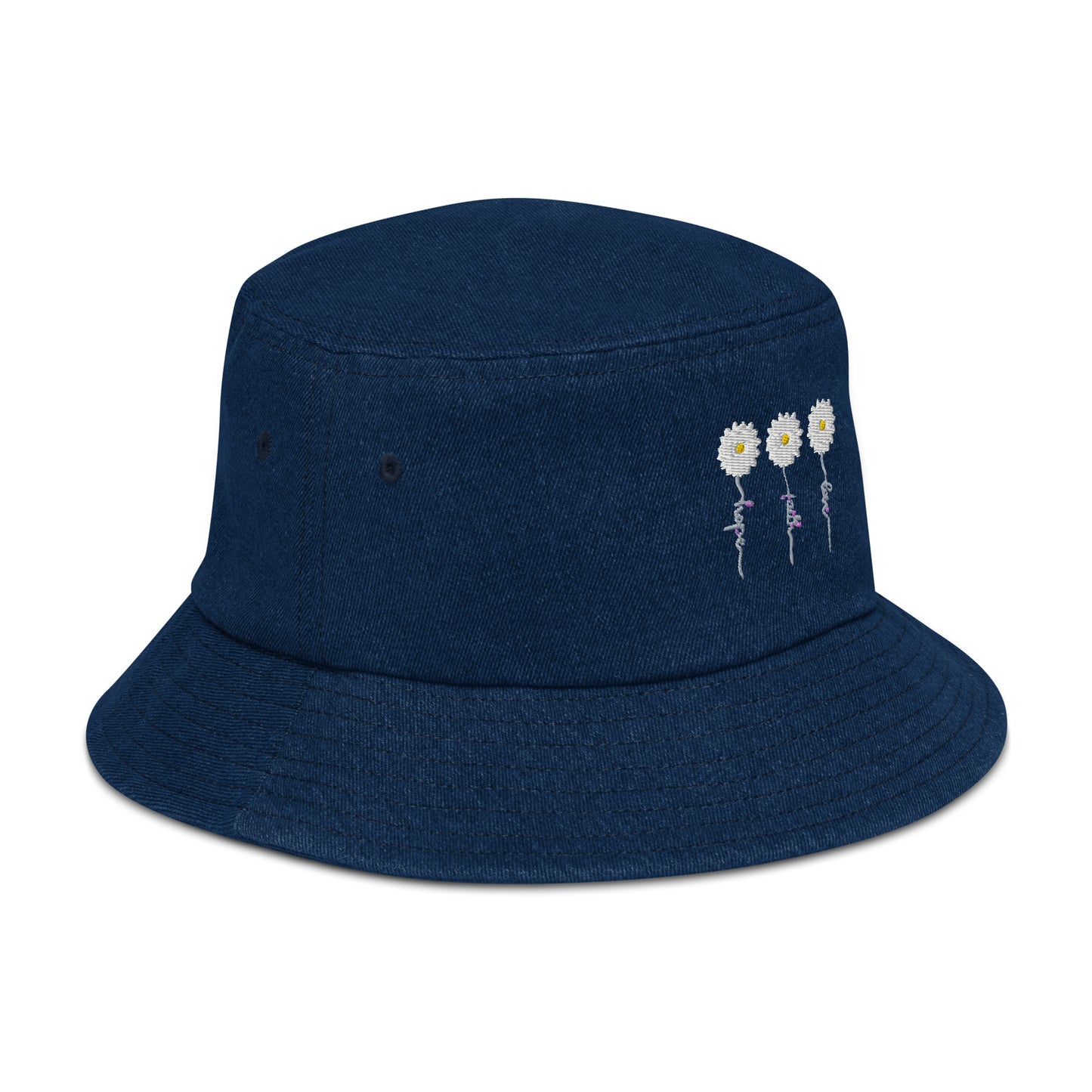 Faith Hope Love Denim Bucket Hat