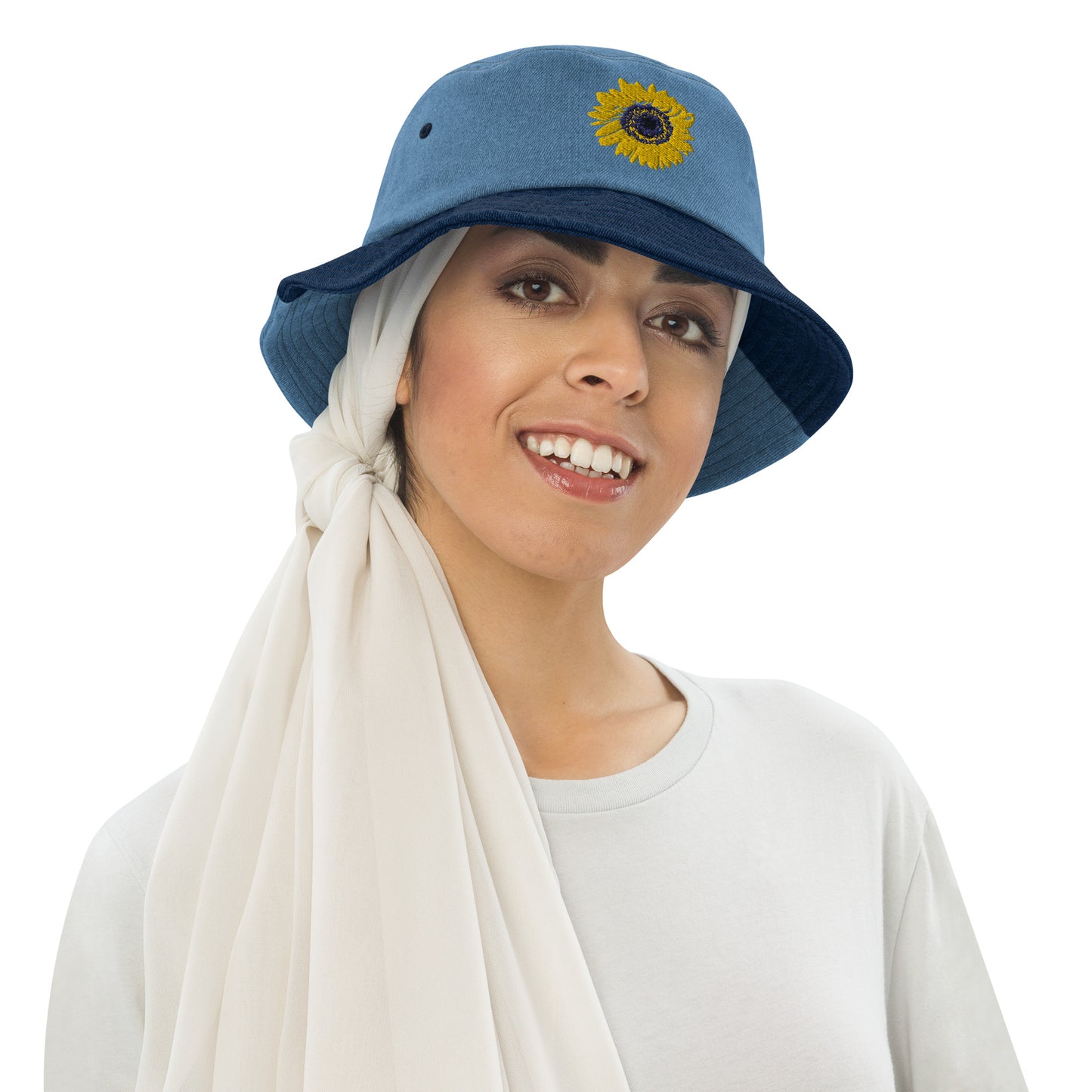 Sunflower Denim bucket hat