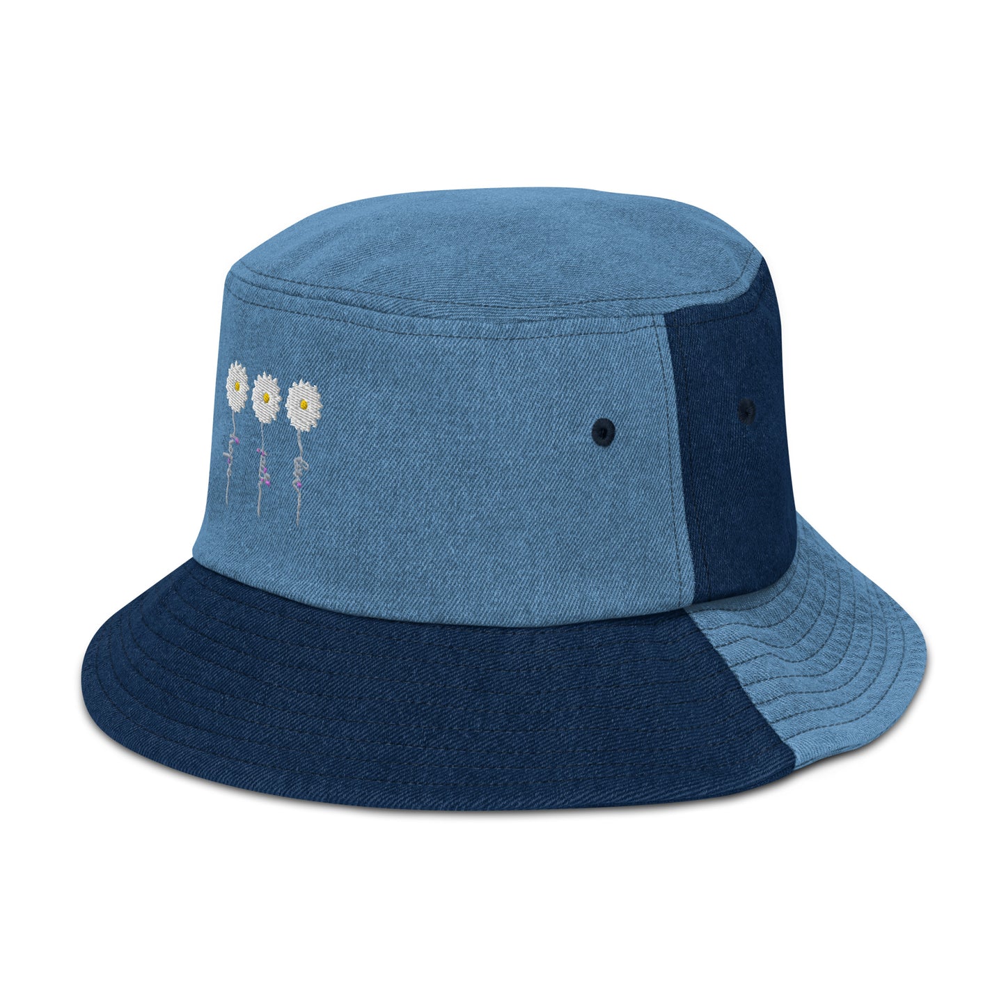 Faith Hope Love Denim Bucket Hat