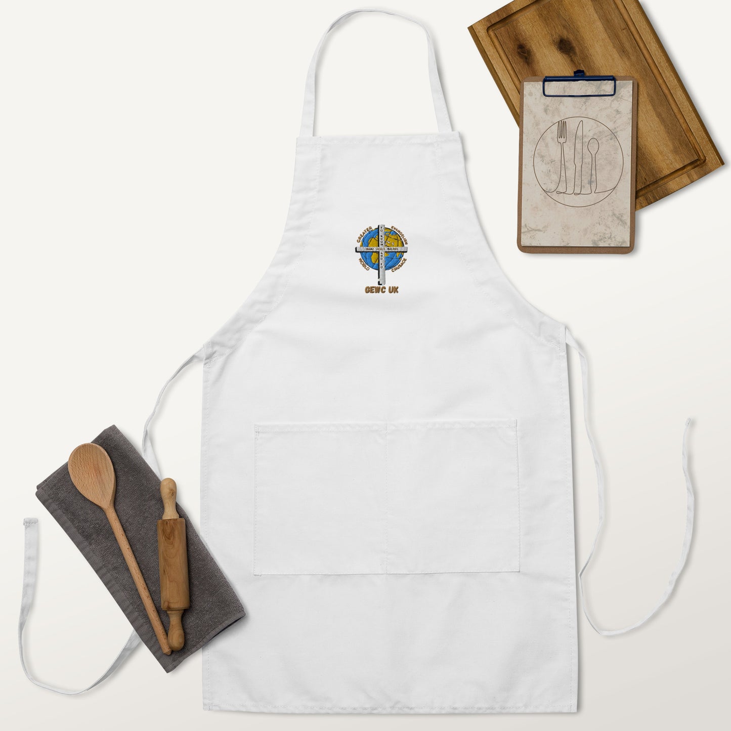 GEWC UK Embroidered Apron