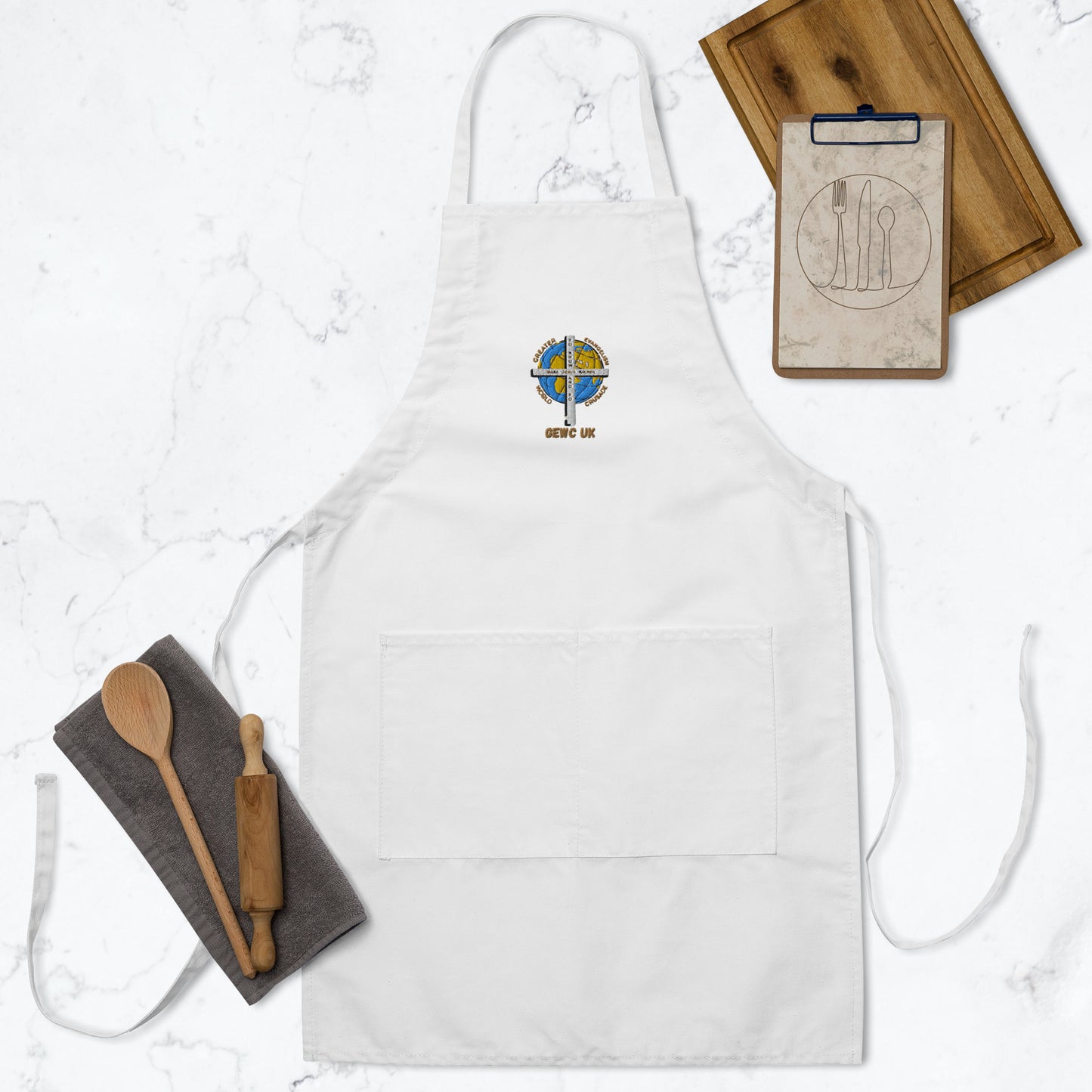 GEWC UK Embroidered Apron