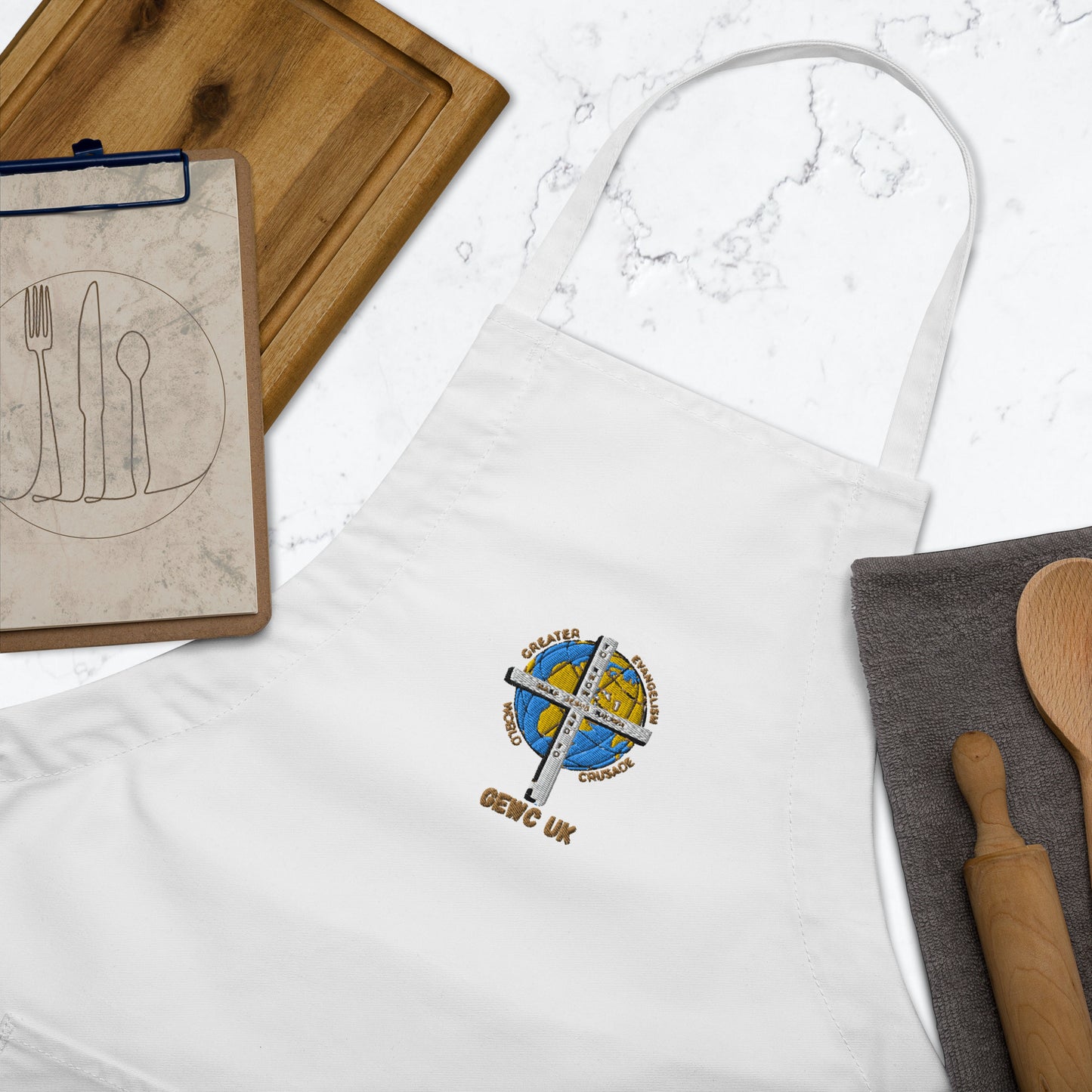 GEWC UK Embroidered Apron